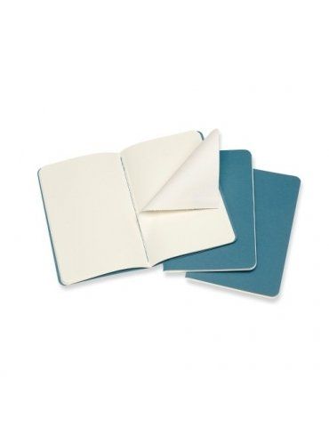 Quaderno Moleskine Cahiers Pocket 9x14 Pagina Bianca Blu