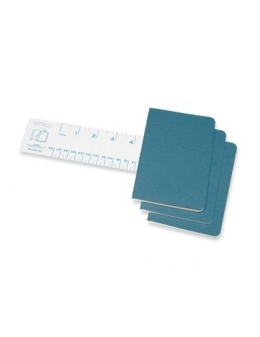 Quaderno Moleskine Cahiers Pocket 9x14 Pagina Bianca Blu
