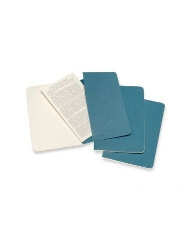 Quaderno Moleskine Cahiers Pocket 9x14 Pagina Bianca Blu