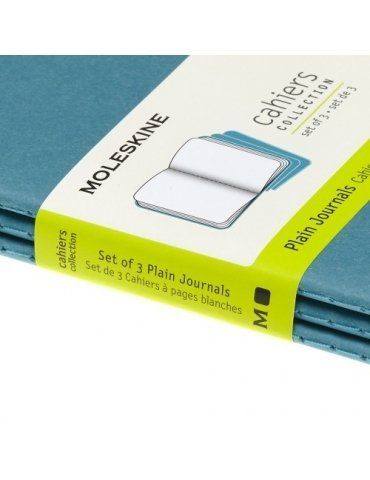 Quaderno Moleskine Cahiers Pocket 9x14 Pagina Bianca Blu