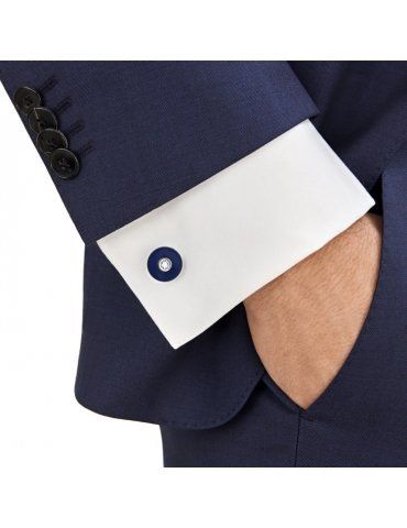 Gemelli Rotondi Montblanc PIX Blu