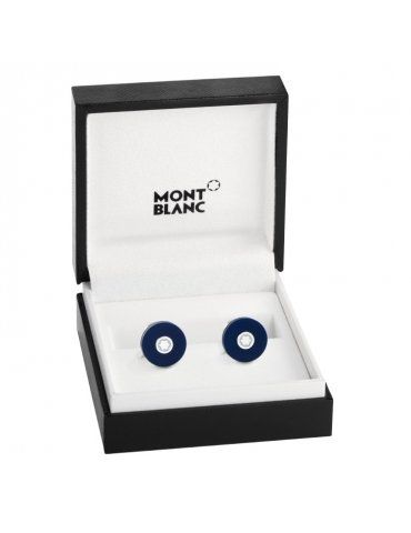 Gemelli Rotondi Montblanc PIX Blu