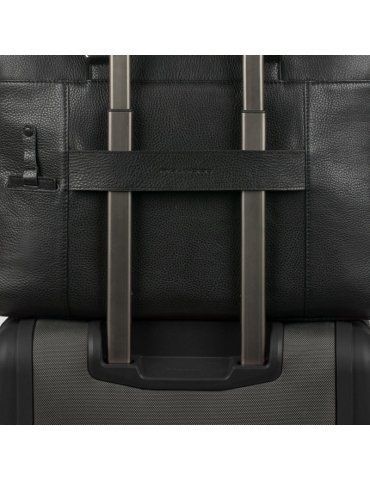 Cartella Piquadro porta computer espandibile con patta e scomparto porta iPad CA3111MO - Mega 1941