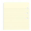 Ricambio Agenda Filofax Personal Fogli a Righe Crema