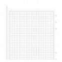 Ricambio Agenda Filofax Personal Fogli a Quadretti Bianchi