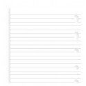Ricambio Agenda Filofax A5 Fogli a Righe Bianchi