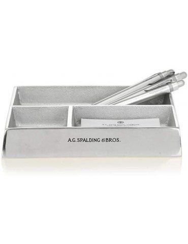 Portabiglietti/Portapenne da Scrivania Spalding & Bros Alluminio