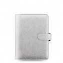 Organizer Filofax 2020 Saffiano Metallic Personal Argento