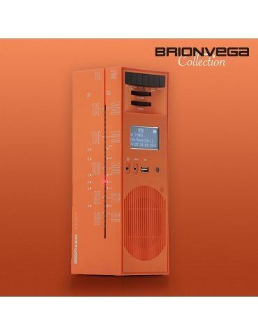 Radio Grattacielo Bluetooth BRIONVEGA Serie Speciale Arancio Sole