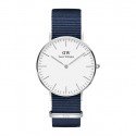 Orologio Daniel Wellington Classic Bayswater 36mm Argento/Blu