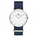 Orologio Uomo Daniel Wellington Classic Bayswater 40mm Argento/Blu