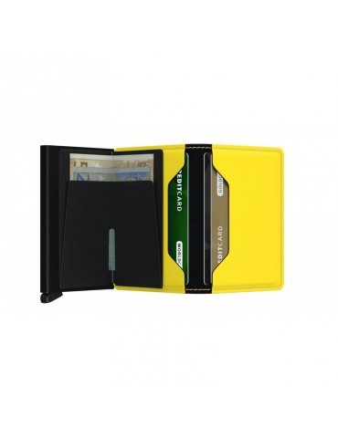 Portacarte Secrid Slimwallet Matte Black & Yellow
