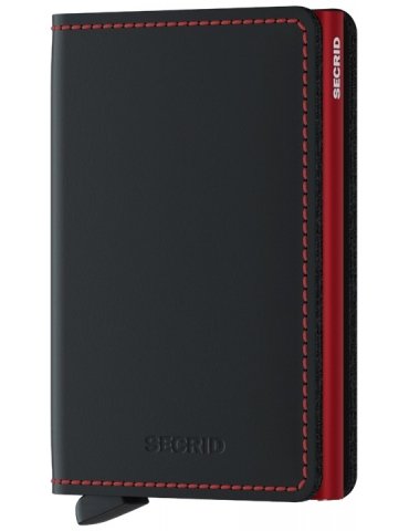 Portacarte Secrid Slimwallet Matte Black&Red