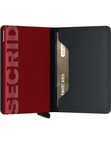 Portacarte Secrid Slimwallet Matte Black&Red
