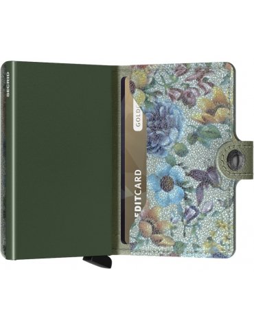 Portacarte Secrid Miniwallet Crisple Pistacho Floral