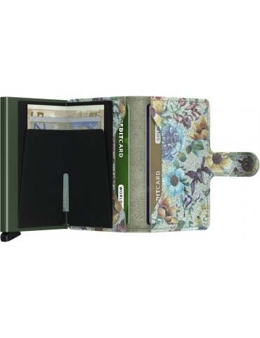 Portacarte Secrid Miniwallet Crisple Pistacho Floral