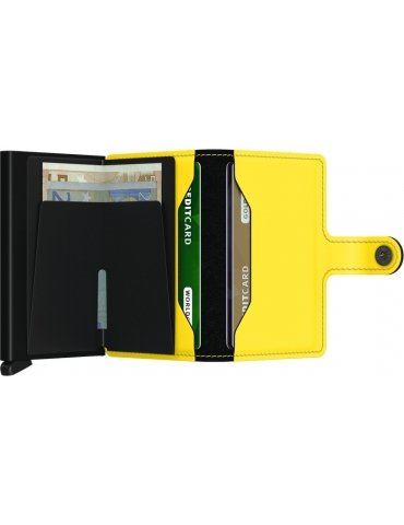 Portacarte Secrid Miniwallet Matte Black & Yellow
