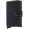 Portacarte Secrid Miniwallet Matte Black & Yellow
