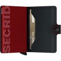Portacarte Secrid Miniwallet Matte Black & Red