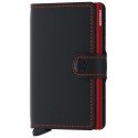Portacarte Secrid Miniwallet Matte Black & Red
