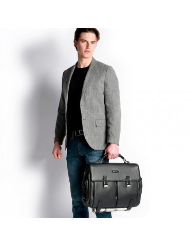 Cartella Piquadro Modus 2 Chiusure Nera