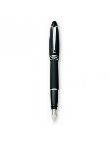 Stilografica Aurora Ipsilon Resina Satin Finiture Cromate