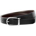 Cintura Uomo Montblanc Reversibile Nera/Marrone