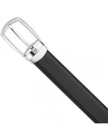 Cintura Uomo Montblanc Reversibile Nera/Marrone