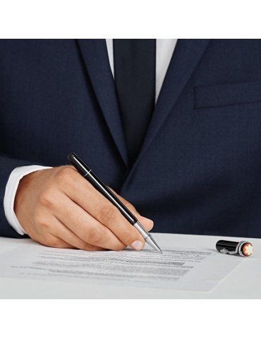 Roller Montblanc Heritage Rouge et Noir 114723 - Mega 1941