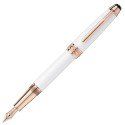 Stilografica Montblanc White Solitaire Red Gold Classique 113323 - Mega 1941