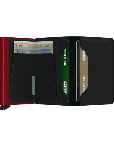 Portacarte Secrid Slimwallet Matte Black&Red