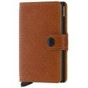 Portacarte Secrid Miniwallet Perforated Cognac