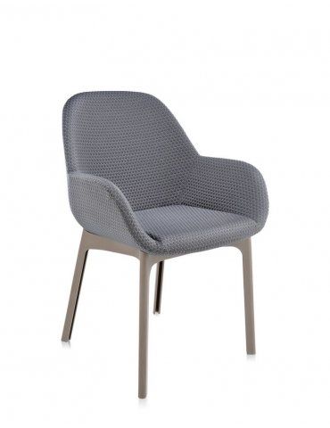 Poltroncina Kartell Clap Grafite-Tortora
