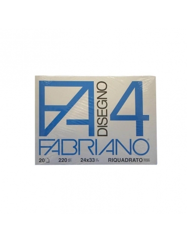 Album da Disegno Fabriano F4 597 Liscio Riquadrato 24x33 cm