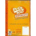 Ricambio Pool Fogli a Buchi Maxi Rinforzati Quadretto Q con Margine 100 Gr. Cf.40
