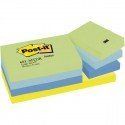 Blocco Adesivo Post-it 3M Colore Misc. 38x51 Confezione 12