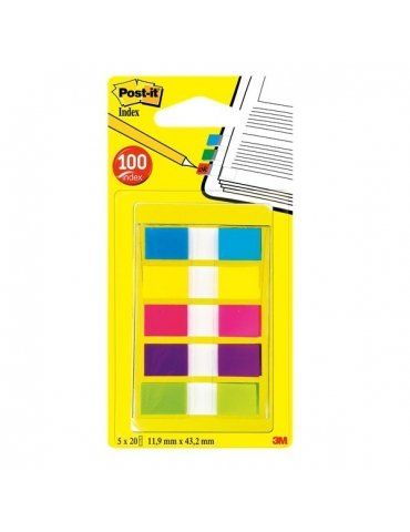 Segnapagina Post-It 3M 5 Colori 11x43