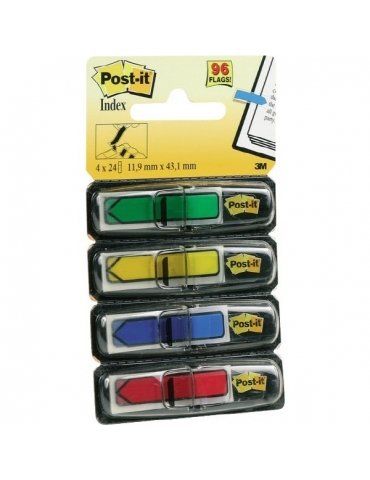Segnapagina Post-It 3M Freccia 4 Colori 11x43