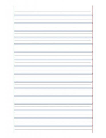 Quaderno per Disgrafia One Color Rigatura B 3° Elementare