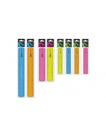 Righello Tinta Unita Flex 20 cm - Colori Assortiti