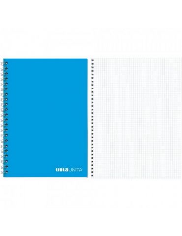 Quaderno Spiralato Tinta Unita Senza Fori Quadretti 5MM A4