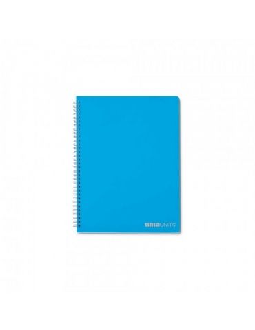 Quaderno Maxi Spiralato Tinta Unita in PPL Senza Fori Righe 1R A4