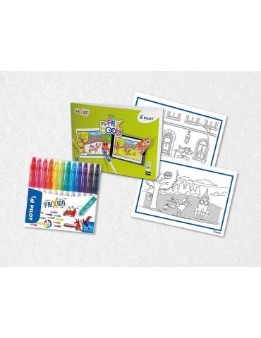 Set Pennarelli Pilot Frixion Color + My Frix Book da Colorare