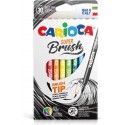 Pennarelli Colorati Carioca Super Brush Confezione 10 Colori