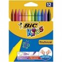 Pastelli Colorati Bic Kids Plastidecor Confezione 12 Colori