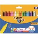 Pastelli Colorati Bic Kids Plastidecor Confezione 24 Colori