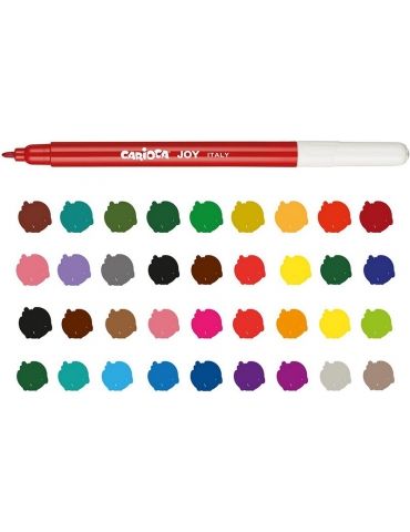 Pennarelli Colorati Carioca Joy Lavabili Confezione 36 Colori