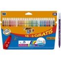 Pennarelli Bic Kids Lavabili Confezione 24 Colori