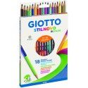 Matite Colorate Giotto FILA Stilnovo Bicolor 18 Colori