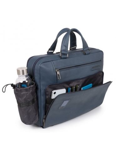 Cartella Piquadro Akron 2 Manici Blu